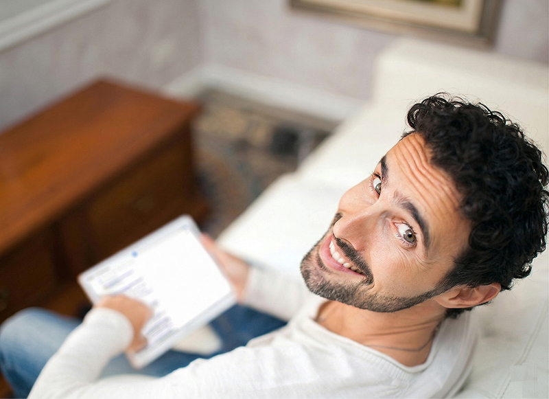 Students looking at a laptop